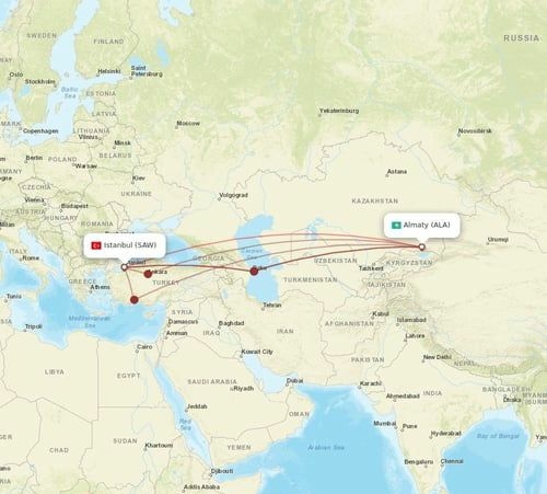 Открываются прямые рейсы из Алматы и Астаны в Даламан
