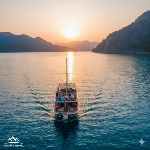 Морская прогулка  на закате 